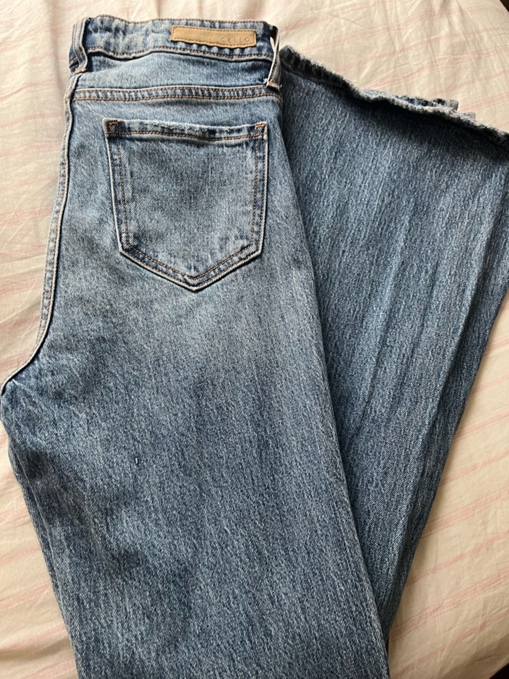 Classic Light Wash Flare Jeans